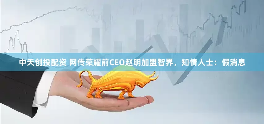 中天创投配资 网传荣耀前CEO赵明加盟智界，知情人士：假消息